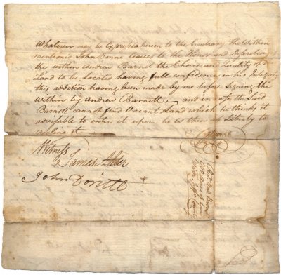 receipt-from-andrew-barnett-to-john-donne-with-an-agreement-to-locate-and-survey-1-1600